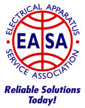 Our electric motors are repaired with high quality standards. We are a member of the EASA (Electrical Apparatus Service Association)